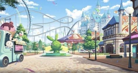 Theme Park Map, Final Fantasy Funny, Carnival Background, Interior Design Drawings, Kids Background, Festival Background, Scenery Background, Fantasy Theme, Wheel Of Fortune