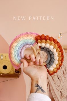 PDF only Rainbow rattle 2x1 (boho and candy) Crochet pattern Baby Rattle Crochet Free Pattern, Crochet Rattle Free Pattern, Candy Crochet Pattern, Rain Bow, Rattle Crochet, Crochet Rattle, Small Kids, Handmade Plush, Baby Rattle