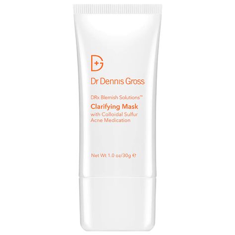 DRx Blemish Solutions™ Clarifying Mask with Colloidal Sulfur - Dr. Dennis Gross Skincare | Sephora Clear Skin Overnight, Acne Medication, Clear Skin Naturally, Dennis Gross, Prevent Pimples, Dr Dennis Gross, Overnight Mask, Skin Care Mask, Simple Skincare