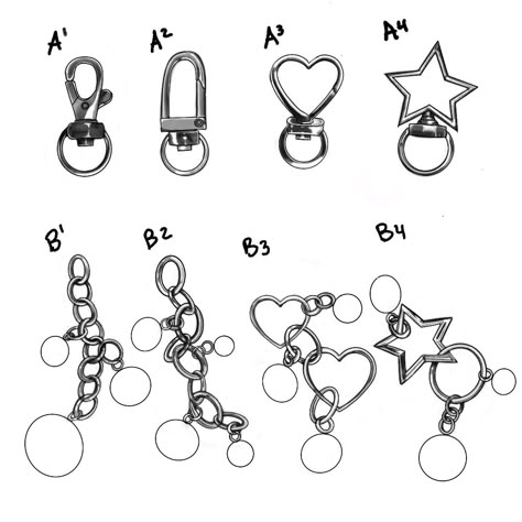 Keychain Tattoo Designs, Keychain Drawing Ideas, Charm Tattoo Ideas, Charms Tattoo, Keychain Tattoo, How To Draw Chains, Keychain Drawing, Charm Drawing, Charm Tattoo