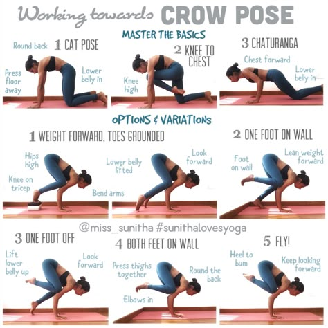 Crow Position Yoga Some of the best ambiguous poses in yoga are inversions, asanas that abode your affection aloft your head. And while added avant-ga... Check more at https://yoga.brendonthesmilingchef.com/20190128/47-awesome-crow-position-yoga/ Crow Pose Yoga, Yoga Crow Pose, Crow Yoga, Yoga Arm Balance, Difficult Yoga Poses, Hata Yoga, Arm Balance, Yoga Ashtanga, Crow Pose