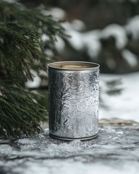 Lady takes an old tin can, creates a magical DIY that I didn't think was possible Tin Can Christmas, Old Glass Bottles, Aluminum Can Crafts, Tin Ornaments, Ice Blocks, Aluminum Can, Wooden Decks, Diy Planters, Can Crafts