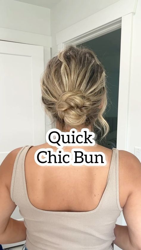 Instagram Easy Quick Hairstyles Medium Hair, Easy Up Dos For Long Hair For Work, Long Hair Partial Updo Easy, Healthy Hair Updos, Easy Thick Hair Updo, Easy Work Hairstyles Updo, Long Hair Updo Easy Wedding, Simple Updos For Long Hair Casual, Over 50 Updo Hairstyles