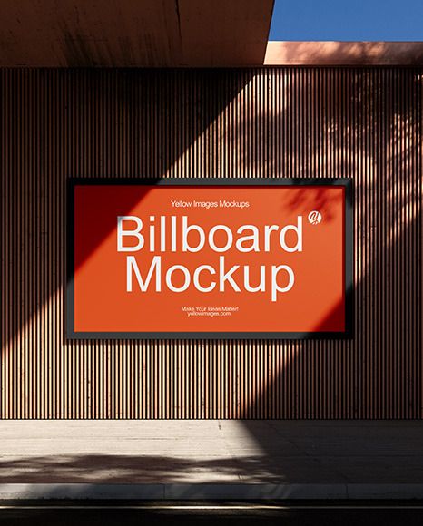 Street Billboard on a Wall Mockup Outdoor Advertising Mockup, Street Banners, Billboard Mockup, Mockup Photoshop, Brand Concept, Outdoor Advertising, Urban Setting, Brand Building, Poster Mockup