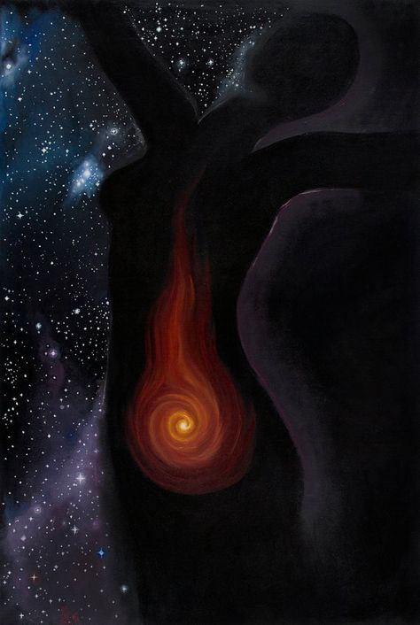 Star Goddess - Ecstatic Creatrix - Pagan fine art print - 8x12 Nuit Goddess, Goddess Of Destruction, Star Goddess, Divine Feminine Spirituality, Sacred Feminine, Mother Goddess, Feminine Art, Goddess Art, Painting Gallery