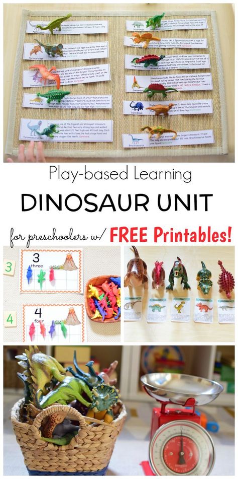 Dinosaur Unit for Preschoolers with FREE PRINTABLES! Printables Organizational, Dinosaur Unit Study, Dinosaur Classroom, Dinosaur Theme Preschool, Dinosaur Activities Preschool, Dinosaur Projects, Dinosaurs Preschool, November Crafts, Activities For Preschoolers