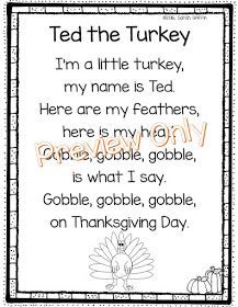 Fall Poems For Kids, November Poem, Turkey Poem, Fall Poems, Poetry Notebook, Preschool Poems, Holiday Poems, Thanksgiving Poems, Thanksgiving Songs