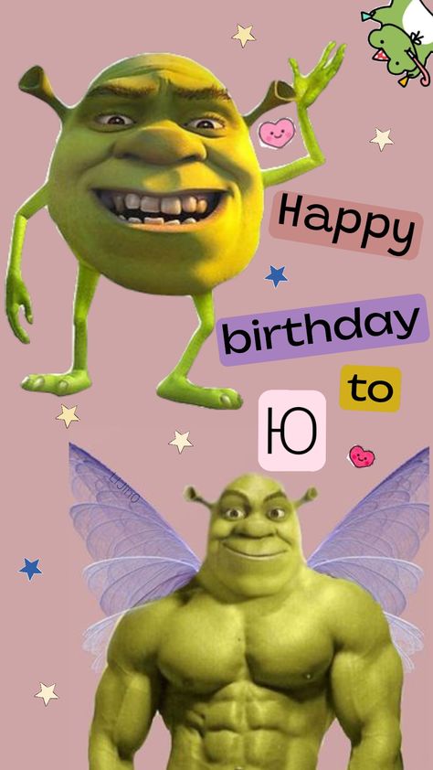 #shrek #birthday #happy #meme Shrek Aesthetic, Shrek Birthday, Shrek Memes, Funny Happy Birthday Pictures, Preppy Pics, Happy Meme, Happy Birthday Pictures, Funny Happy Birthday, Birthday Stuff