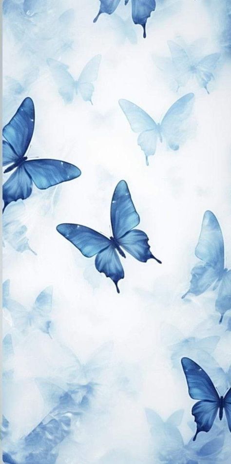 Blue Butterfly Aesthetic, Blue Sky Wallpaper, Butterfly Aesthetic, Indie Photography, Huawei Wallpapers, Blue Butterfly Wallpaper, Cute Blue Wallpaper, Butterfly Background, Baby Blue Aesthetic