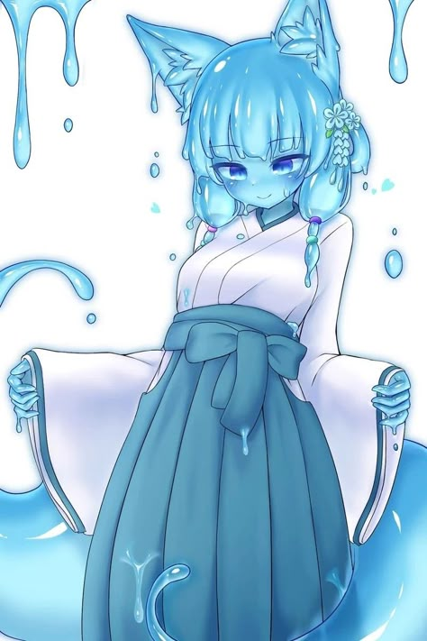 Slime Girl, Slimes Girl, Female Monster, Cute Animal Drawings Kawaii, Concept Art Drawing, Manga Anime One Piece, Anime Character Drawing, Cute Anime Pics, Fantasy Character Design