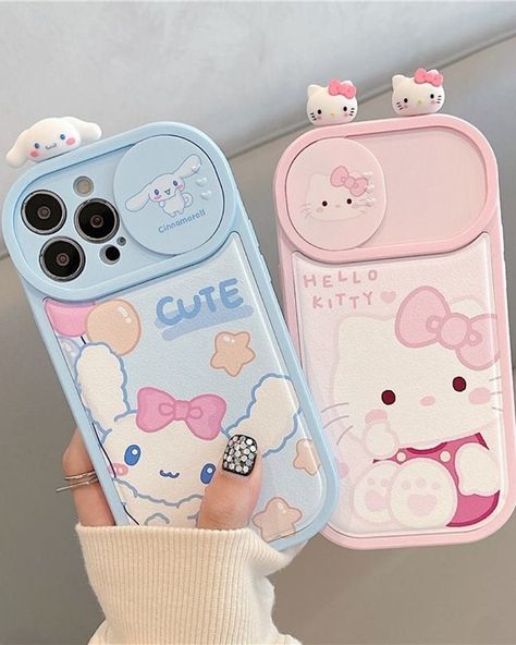 ☁️ Cinnamoroll and Hello Kitty Phone Case ☁️ LlNK lN BlO #hellokitty #cinnamoroll #sanriocore #phonecase Sanrio Fashion, Hello Kitty Phone, Iphone Lens, Matching Phone Cases, Hello Kitty Phone Case, Iphone 14pro, Iphone 13pro, Anime Phone, Kawaii Phone Case