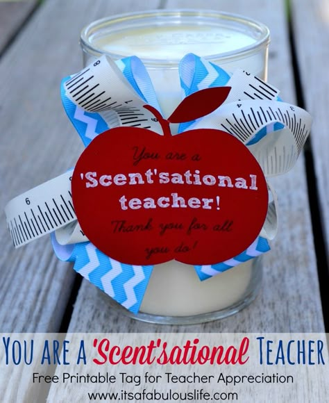 25 AWESOME Teacher Appreciation Gift Ideas (even I could do these)! Volunteer Gifts, Teacher Craft, Teachers Diy, Presents For Teachers, Classroom Gifts, School Teacher Gifts, Diy Teacher Gifts, Staff Appreciation, Teacher Printable