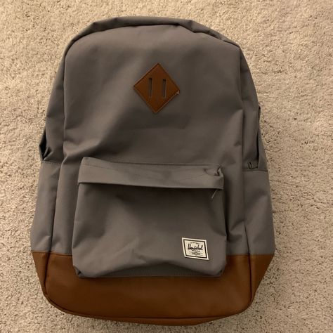 This Backpack Is In Perfect Condition And Has Never Been Used! I’m Wanting 75$ But If You Have A Better Off Feel Free To Message Me. Heritage Backpack, Herschel Supply Co, Herschel Supply, Herschel Heritage Backpack, Herschel, Grey Color, Backpack Bags, Bag Lady, Backpacks