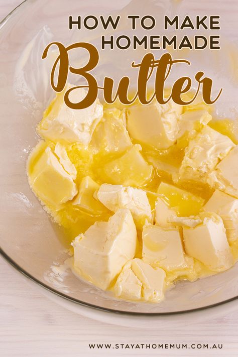 Is it frugal? – well probably not, unless you can get cream for free. But sometimes it’s just nice to know how to do these things! You never know when it’ll come in handy. Easy Homemade Butter, Butter Board, Stay At Home Mum, Making Butter, Homemade Butter, Honey And Cinnamon, Honey Garlic, Butter Recipe, Stand Mixer