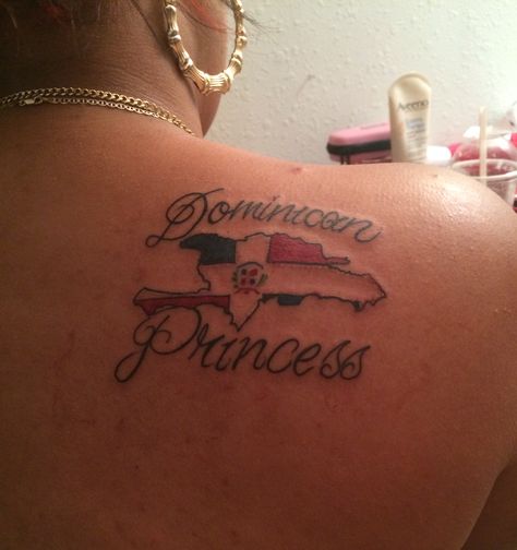 Dominican Princess Dominican Tattoos For Women, Dominican Tattoo Ideas Women, Dominican Tattoos, Bachata Quotes, Dominican Flag Tattoo, Dominican Tattoo Ideas, Dominican Republic Tattoo, Dominican Republic Tattoo Ideas, Dominican Tattoo