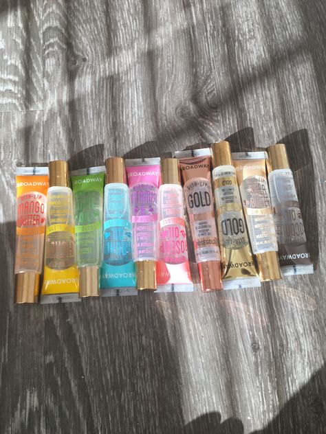 Broadway Vita Lip Gloss, Lip Gloss Broadway, Hair Store Lipgloss, Broadway Lip Gloss Collection, Good Lip Glosses, Baddie Lipgloss, Broadway Lip Gloss, Broadway Lipgloss, Lipgloss Ideas