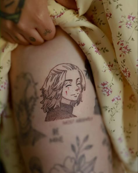 Manjiro Sano - Mikey-Kun❤️#tattooapprentice #animetattoo #animetattoos #tokyorevengers #tokyorevengersedit #tokyorevengersmanga #mikeykun #sanomanjiro #manjirosano #dmvtattooartist Mikey Tattoos, Tokyo Revengers Tattoo, Mikey Kun, Tattoo Anime, Ghibli Tattoo, Anime Tattoo, Tattoos For Black Skin, E Tattoo, Dream Tattoos