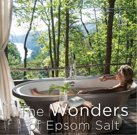 The Wonders of Epsom Salt North Carolina Lakes, Fontana Lake, Spa Getaways, Healing Retreats, Spa Weekend, Chalet Style, Wellness Retreat, Holiday Hotel, Spa Retreat