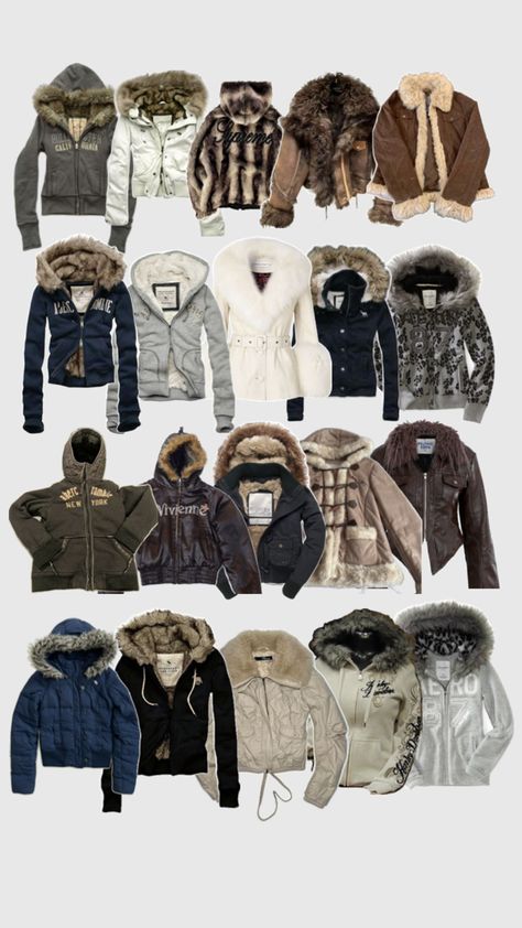 coats jackets 2000s Autumn Coat Aesthetic, 2000s Fur Jacket, Autumn Outfits 2000s, Fur Lined Jacket Y2k, 2000s Winter Jacket, 2000 Fashion Winter, 2000s Cold Weather Outfits, 200s Winter Outfits, 00s Winter Outfits