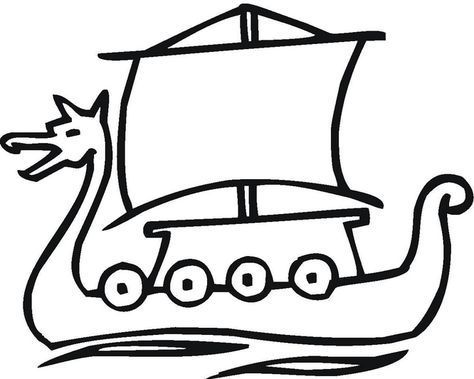 Viking Shp -- Skíðblaðnir Viking Drawings, Viking Longship, Vikings Game, Viking Dragon, Viking Dress, Silhouette Curio, Vikings Football, Ship Drawing, Viking Ship