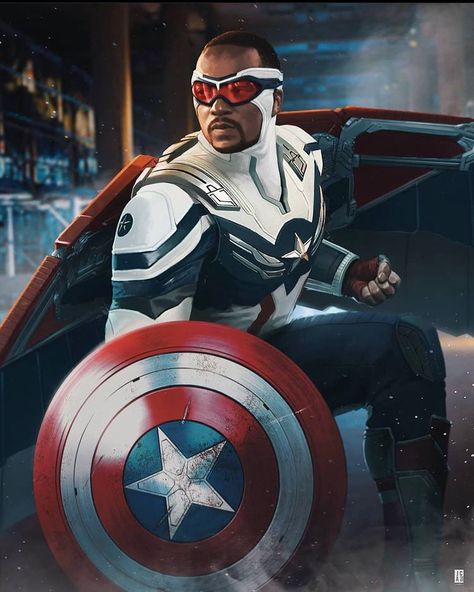 Mcu Art, Captain America Aesthetic, Jurassic World 4, New Captain America, 5k Wallpaper, Falcon Marvel, Black Heroes, Captain America Wallpaper, Marvel Aesthetic