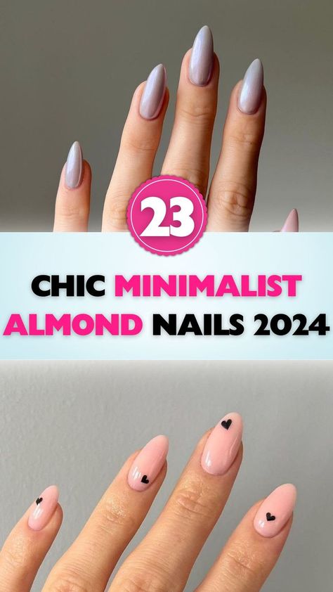 Upgrade your nail game with these chic and minimalist almond nail ideas. Boho Almond Nails Designs, Simple Cute Nail Designs Almond, Minimalist Nail Design Inspiration, Almond Gel X Nail Designs, Almond Nails 2024, Minimalist Almond Nails, Almond Dip Nails, Almond Nail Ideas, Natural Nail Shapes