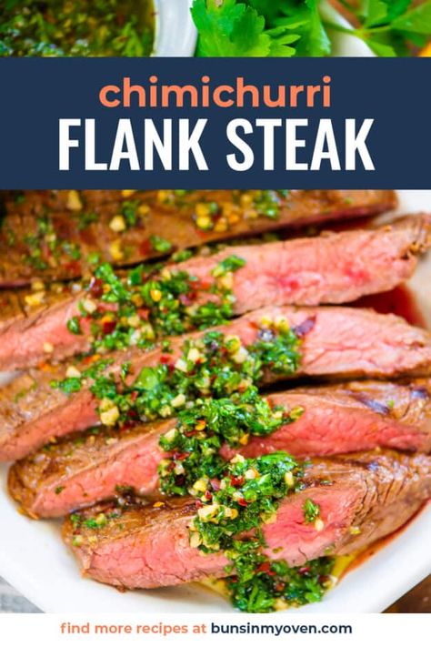 Chimichurri Flank Steak, Chimichurri Recipe Steak, Cilantro Chimichurri Sauce, Flank Steak With Chimichurri, Flank Steak Chimichurri, Cilantro Chimichurri, Steak With Chimichurri, Steak Chili, Chimichurri Steak