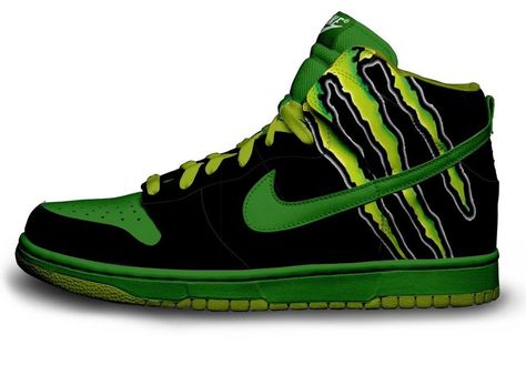 Monster Energy Shoes | Monster Energy Nike by ~Steyr13 on deviantART Monster Energy Gear, Monster Energy Clothing, Monster Outfit, Racing Logo, Monster Crafts, Monster Energy Drink, Love Monster, Bull Dogs, Backstreet Boys