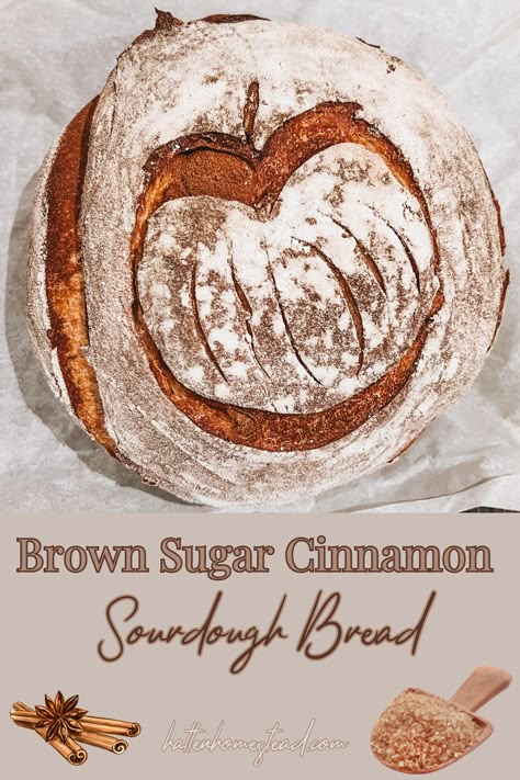 Honey Sourdough Bread Recipe, Cinnamon Swirl Sourdough Loaf, Different Kinds Of Sourdough Bread, Molasses Sourdough Bread, Brown Sugar Sourdough Bread, Cinnamon Sugar Sourdough Loaf, Sourdough Cinnamon Sugar Bread, Cinnamon Brown Sugar Sourdough, Cinnamon Sourdough Loaf