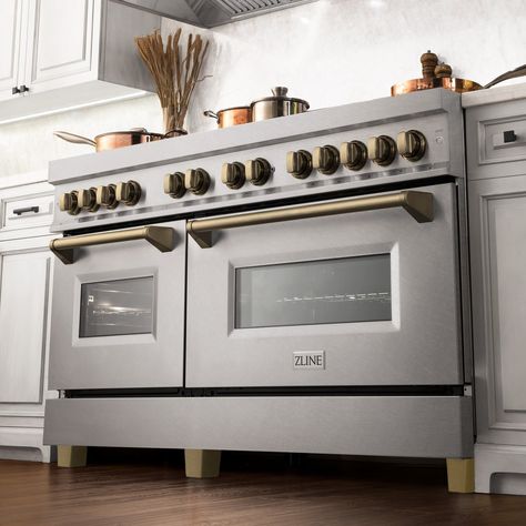 Comparing The Best High-End Range Brands 2024 — Appliance Educator Zline Autograph Edition, Kitchen Appliances Refrigerators, Outdoor Appliances, Dual Fuel Ranges, Bar Fridges, Outdoor Refrigerator, Gas Cooktop, Gas Burners, Champagne Bronze