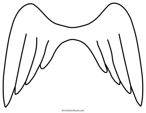 Felt Wings Pattern, Angel Wings Printable, Angel Wings Template, Wings Printable, Angel Wings, Template Printable, Projects To Try, Angel, Christmas