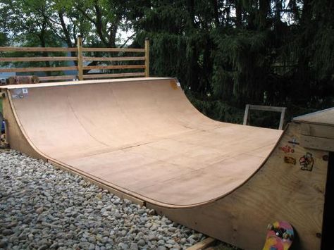 When I started skating eons ago, I've always said "I'm gonna have a half pipe at my house"!