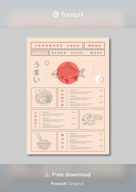 Japanese Menu Design Ideas, Cafe Food Menu Design, Menu Design Japanese Style, Korean Restaurant Menu Design, Takeout Menu Design, Omakase Menu Design, Japanese Menu Design Layout, Sushi Menu Design Ideas, Japan Menu Design