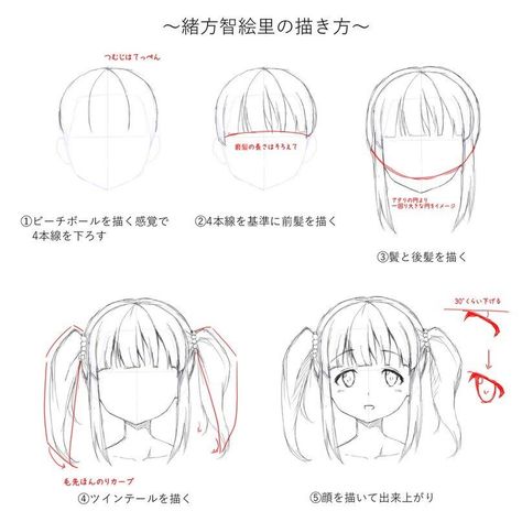 How To Draw Anime, Pelo Anime, Drawing Hair Tutorial, Draw Hair, Manga Tutorial, Manga Hair, 얼굴 드로잉, Anime Tutorial, Hair Sketch