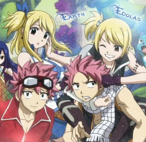 Fairy Tail Edolas, Natsu E Lucy, Fairy Tail Comics, Fairy Tail Family, Natsu Fairy Tail, Fairy Tail Natsu And Lucy, Natsu X Lucy, Fariy Tail, Fairy Tail Love