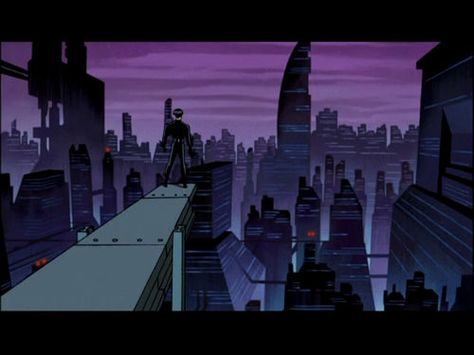 Batman Beyond Batman Beyond Background Art, Batman Beyond Concept Art, Return Of The Joker, Art Deco City, Dark Deco, Gotham News, Batman Decor, The New Batman, Gotham Batman