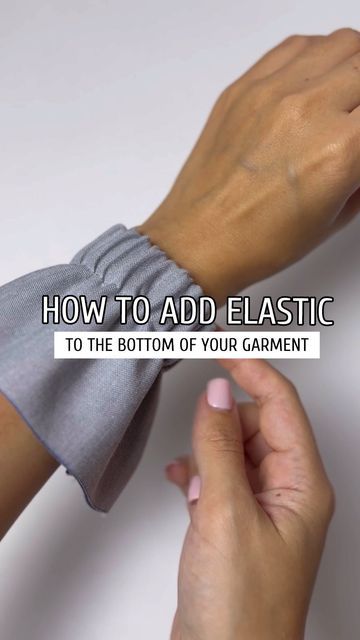 Adding Side Panels To Pants, How To Add Elastic To Shirt, Adding Elastic To Pants Leg, Add Elastic To Pant Leg, Adding Elastic To Dress, How To Put Elastic In Bottom Of Pants, How To Sew Elastic In Sleeves, Sewing Elastic Waistband, Elastic Waistband Tutorial