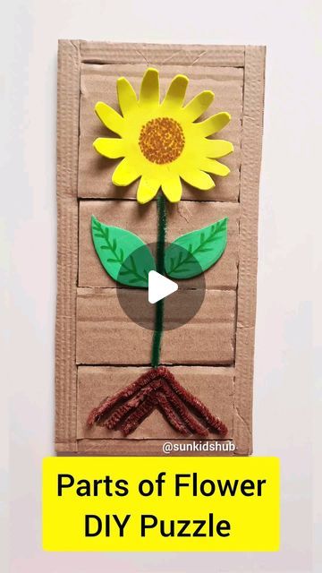 Get ready for Spring by creating this Parts of a Flower Craft Puzzle   This puzzle will help the child to easily understand and recognize... | Instagram Parts Of A Flower Crafts Preschool, Kindergarten Garden Activities, Plant Parts Activities, Parts Of Plants Activities For Kids, Parts Of A Flower Craft Kindergarten, Parts Of A Flower Kindergarten, Parts Of A Flower Craft, Parts Of A Flower Lesson Plan, Parts Of A Flower Activity