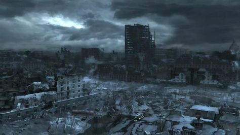 METRO 2033 Fallout Scenery, Apocalypse Landscape, Post Apocalyptic City, Nuclear Apocalypse, Dark Atmosphere, Doomsday Survival, Fallout Concept Art, Moscow Metro, Metro 2033