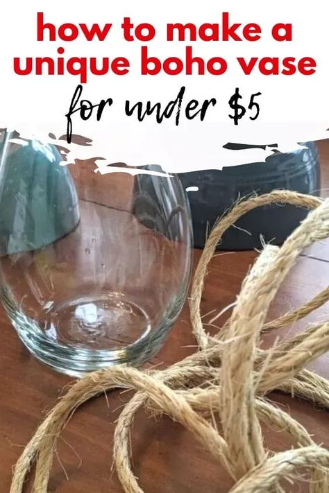 Budget friendly boho vase centerpiece for living room coffee table or dining table centerpiece. Christmas Tree Dollar Tree, Diy Dollar Tree Gifts, Boho Dining Table, Boho Centerpiece, Dollar Tree Gifts, Boho Store, Cheap Boho, Boho Vase, Vase Centerpiece