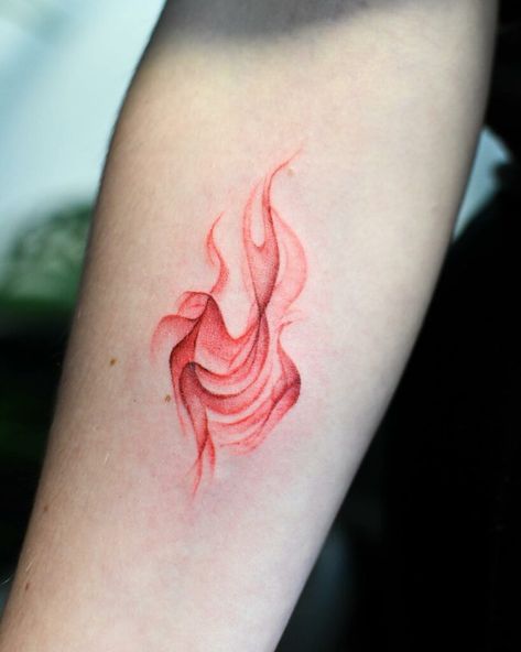 Burning Match Tattoo, Match Tattoo, Phoenix Tattoo Feminine, Uv Tattoo, Abstract Tattoo Designs, Red Tattoo, Elements Tattoo, Flame Tattoos, Fire Tattoo