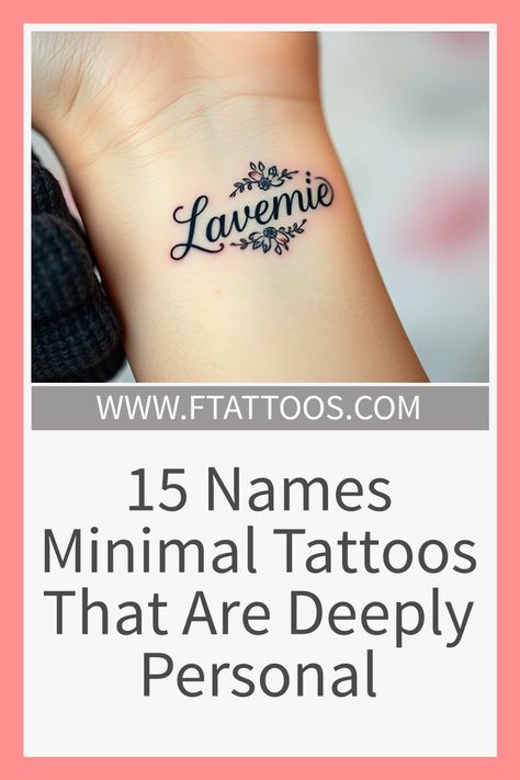 Personalize your ink with these 15 minimalist name tattoos that reveal profound meanings; discover which name could transform your narrative. Maiden Name Tattoos For Women Placement, Simple Name Tattoos For Women, Wrist Name Tattoos For Women, Creative Name Tattoos, Children’s Name Tattoos, Maiden Name Tattoos For Women, Child Name Tattoo, Small Name Tattoos For Women, Unique Name Tattoos