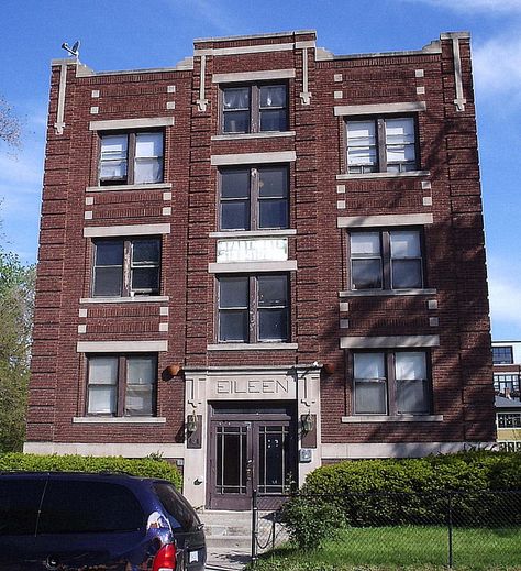 Eileen Apartments: 454 West Alexandrine--Detroit MI by pinehurst19475, via Flickr Brick Apartment Building, Atlanta Architecture, Detroit Apartment, Brick Apartment, West Philly, Classic Apartment, Detroit History, Brown Brick, Detroit City