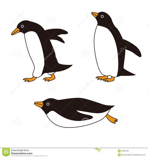 Poses Walking, Penguin Illustration, Winter Wonderland Decorations, Penguin Drawing, Kids Inspo, Illustration Art Kids, Penguin Art, Different Poses, Cute Penguins