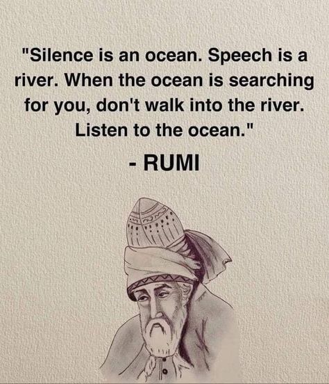 Wiser Quotes, Rumi Quotes Soul, Enlightenment Quotes, Rumi Poetry, Rumi Love Quotes, Rumi Love, Instagram Thoughts, Soothing Quotes, Awakening Quotes