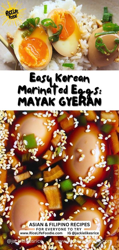 korean-marinated-eggs-mayak-gyeran Korean Mayak Eggs Recipe, Chinese Eggs Recipe, Shoyu Egg Recipe, Korean Drunk Eggs Recipe, Korean Soy Eggs, Mayak Eggs Korean Marinated Eggs, Japanese Eggs Recipe, Soy Egg Marinade, Korean Hard Boiled Egg