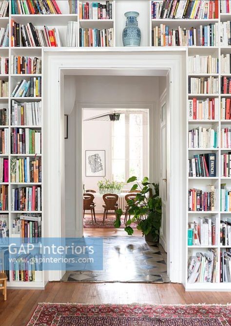 Wall Bookshelves Around Door, Books Around Doorway, Bookshelves Doorway, Bookshelves Over Doorway, Shelves Above Doorway, Bookshelves Above Doors, Bookshelf Around Doorway, Bookcase Over Doorway, Bookcases Around Doorway