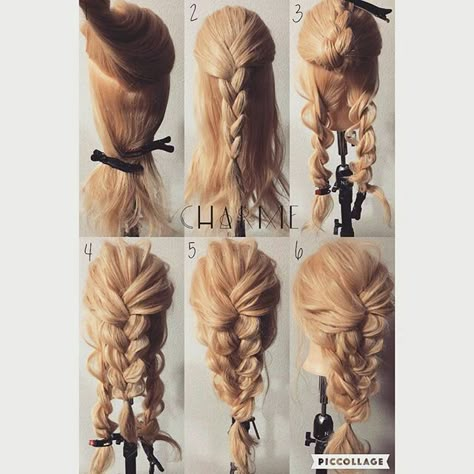 Sweet Hairstyles, Pinterest Hair, Work Hairstyles, Penteado Cabelo Curto, Easy Braids, Hair Tutorials, Aesthetic Hair, Hair Dos, Hair Designs