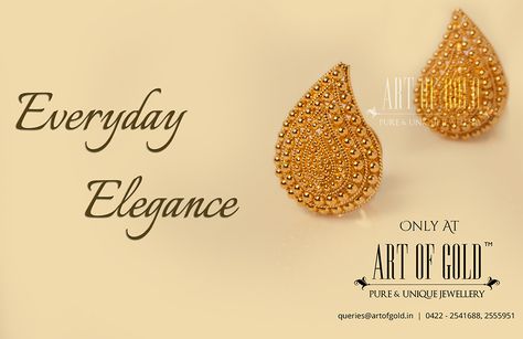 Traditional yet Trendy daily wear Studs! Daily Wear Earrings Gold, Daily Wear Earrings Gold Indian, Daily Wear Studs, Tops Traditional, Daily Wear Earrings, Ear Tops, Wedding Jewellery Designs, Wedding Jewelry Sets Bridal Jewellery, Jewellery Boutique