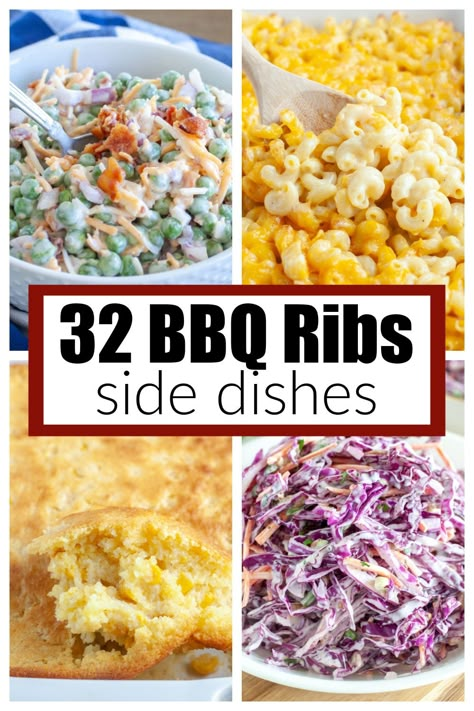 Bbq Party Sides Dishes, Pig Pickin Side Dishes, Bbq Pork Sides Dishes, What Goes Good With Bbq Ribs, Salad To Go With Bbq Ribs, Sides For Bbq Ribs Dishes, Bbq Ribs Meal Sides Dishes, Texas Bbq Side Dishes, Ribs Dinner Ideas Sides